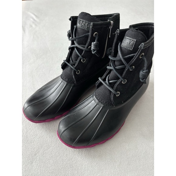 Sperry Duck Boots Size 9 Women's Pink Soles Excellent Condition. - Picture 1 of 8